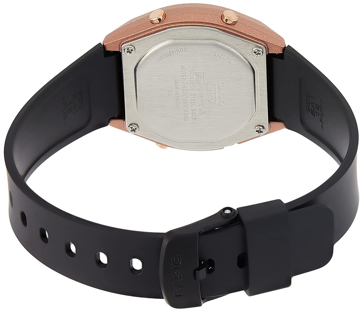CASIO Vintage Digital Rose Gold Dial Unisex Watch | LW - 204 - 1ADF | TIME Watches