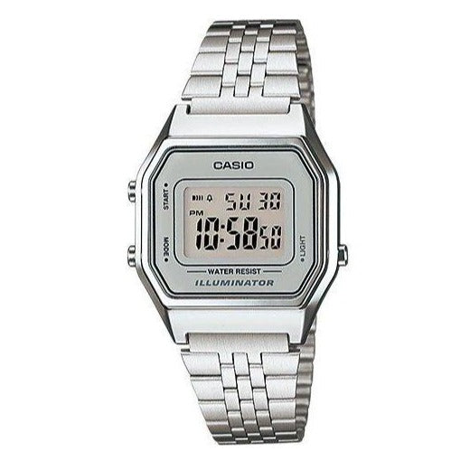 Casio Vintage Digital Silver Women's Watch | LA680WA - 7DF | TIME Watches