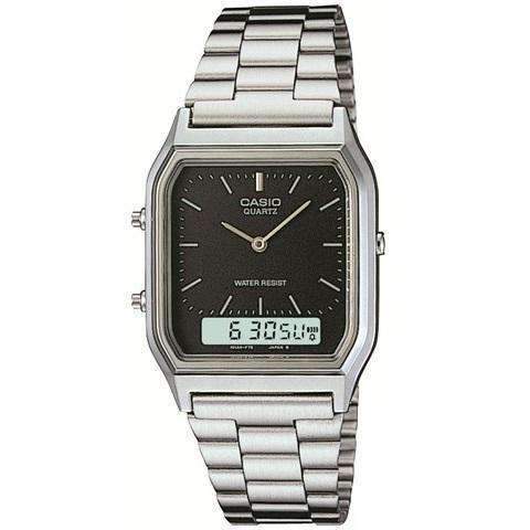 CASIO Vintage Silver Stainless Unisex Watch | AQ - 230A - 1DMQD | TIME Watches