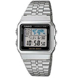 CASIO Vintage Silver Stainless Watch Unisex - A500W | Time Watch Specialists