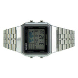 CASIO Vintage Silver Stainless Watch Unisex - A500W | Time Watch Specialists