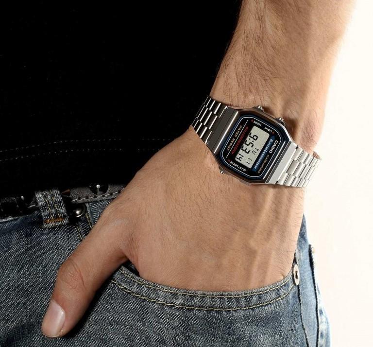 Casio Vintage Silver Unisex Watch | A168WA-1WDF | Time Watch Specialists