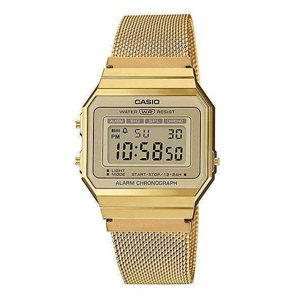 CASIO Vintage Super Slim Stainless Steel Unisex Watch | A700W | TIME Watches