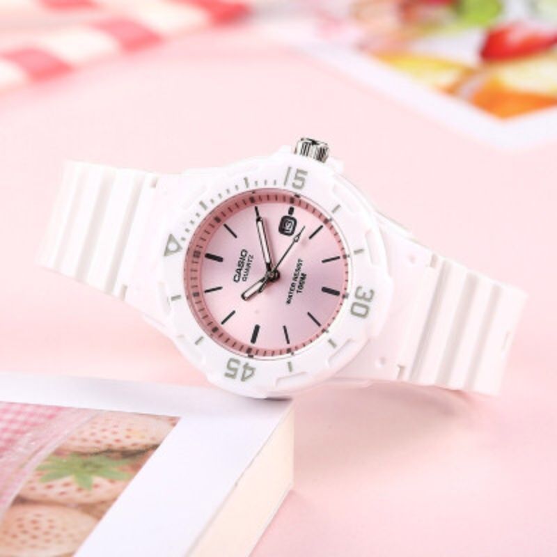 CASIO White Resin Band Casual Kid's Analog Watch | LRW - 200H - 4E3VDF | TIME Watches