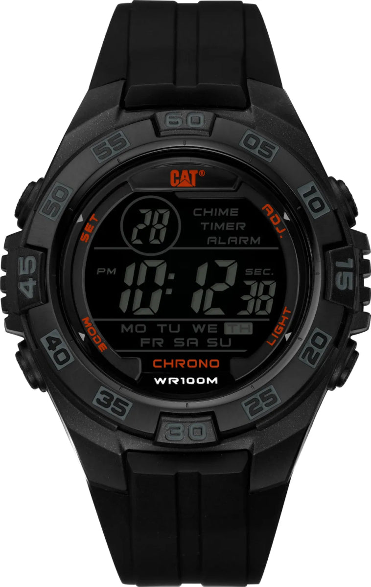 CAT Black Silicone Digital Men's Watch | OC.167.21.148 | Time Watch Specialists