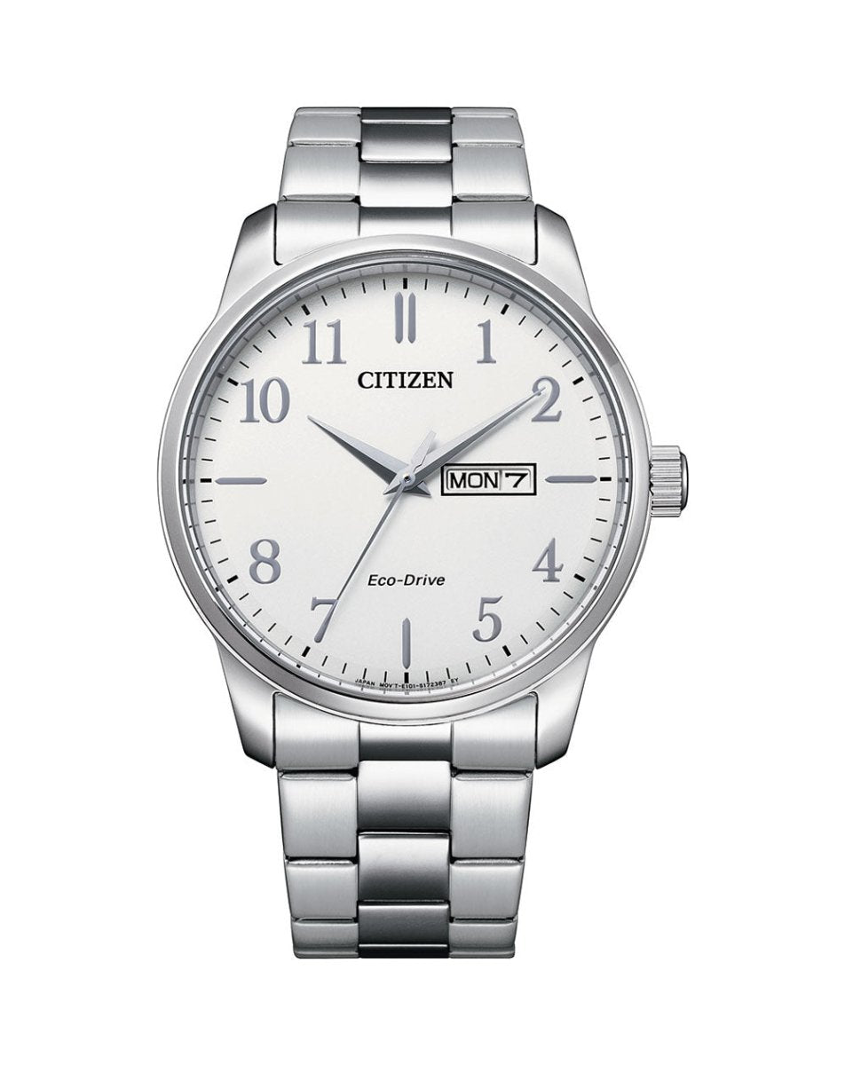 Citizen Eco - Drive White Stainless Steel Men's Watch | BM8550 - 81A | TIME Watches