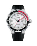 Citizen Eco-Drive Black Polyurethane Strap Men's Watch | AW1429-00A | Time Watch Specialists
