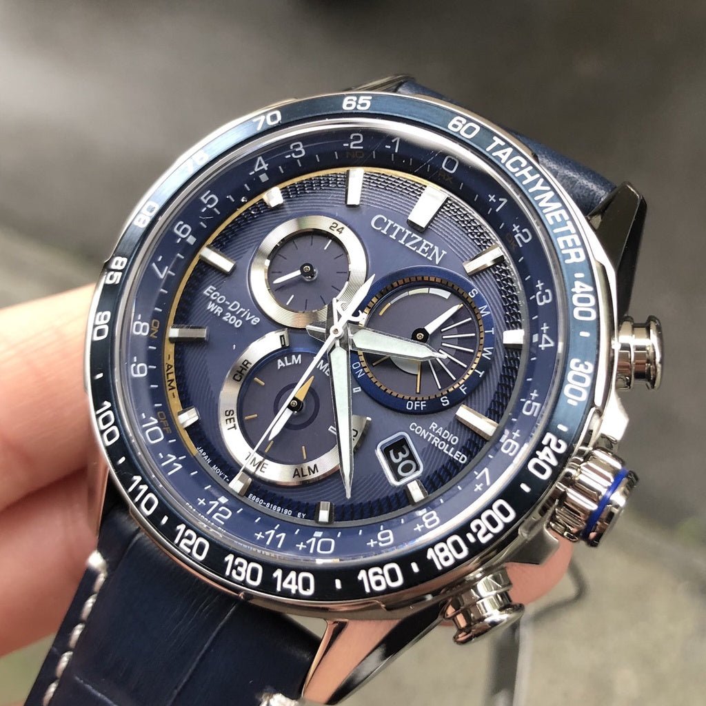 Citizen Eco-Drive Chronograph Blue Dial Men's Watch | CB5918-02L | Time Watch Specialists