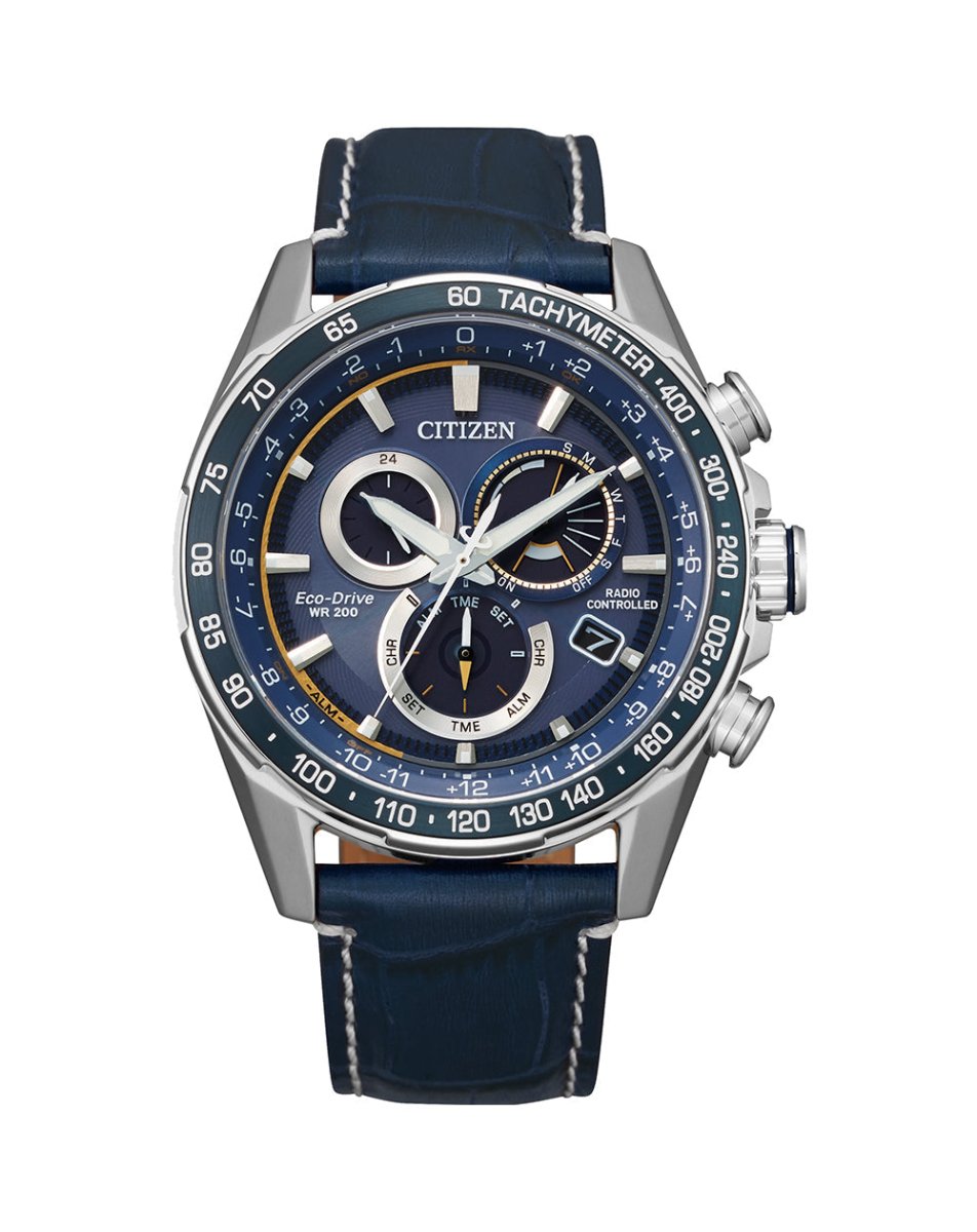 Citizen Eco-Drive Chronograph Blue Dial Men's Watch | CB5918-02L | Time Watch Specialists