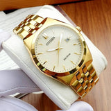 Citizen Eco-Drive Gold Date Dress Men's Watch - BM7332-61P | Time Watch Specialists