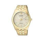 Citizen Eco-Drive Gold Date Dress Watch - BM7332-61P | Time Watch Specialists