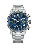 Citizen Eco-Drive Pilot Stainless Steel Chronograph Men's Watch | CA0790-83L | Time Watch Specialists