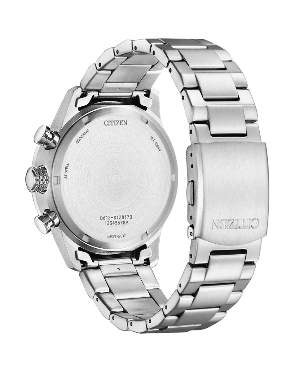 Citizen Eco - Drive Pilot Stainless Steel Chronograph Men's Watch | CA0790 - 83L | TIME Watches