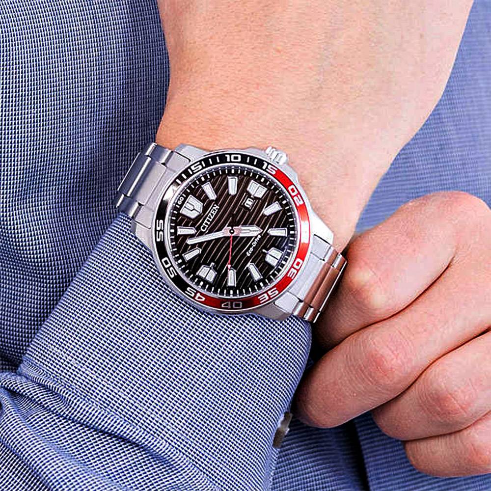 Citizen Eco-Drive Sport Black Dial Men's Watch - AW1527-86E | Time Watch Specialists