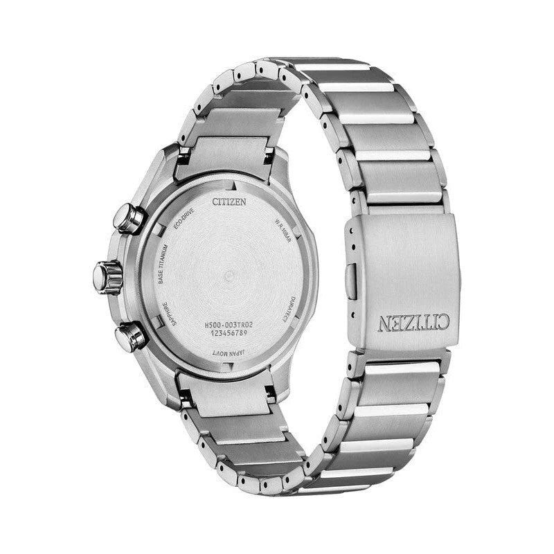Citizen Eco - Drive Stainless Steel Chronograph Green Dial Men's Watch | AT2530 - 85X | TIME Watches