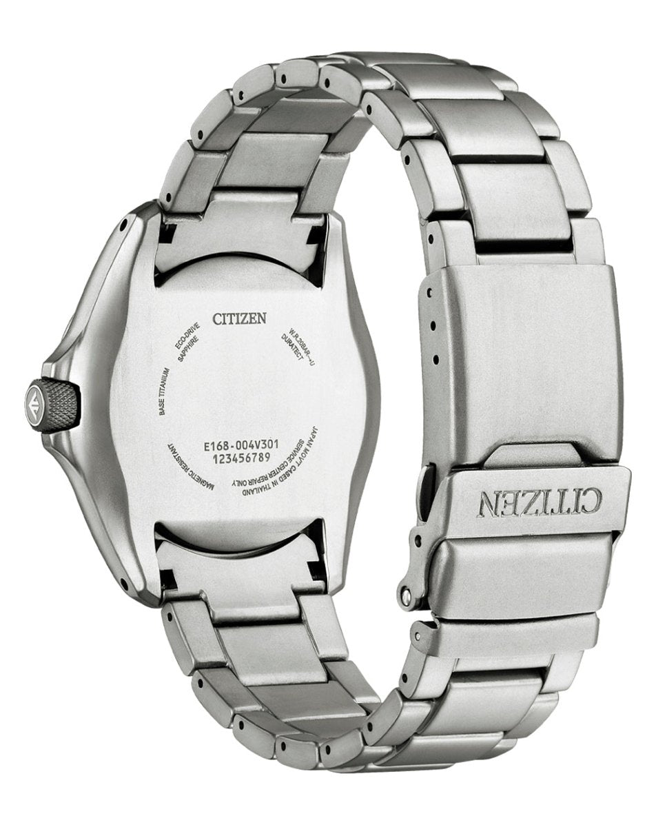 Citizen Eco-Drive Titanium Green Dial Men's Drfess Watch | BN0241-59W | Time Watch Specialists