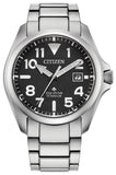 Citizen Eco-Drive Titanium Grey Dial Men's Dress Watch | BN0241-59H | Time Watch Specialists