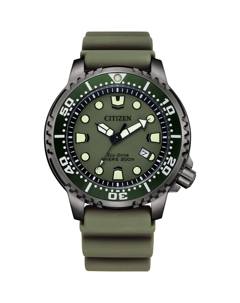 Citizen Promaster Eco-Drive Moment of Adventure Green Men's Watch - BN0157-11X | Time Watch Specialists