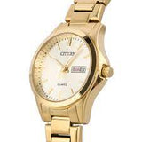 Citizen Quartz Gold Stainless Steel Women's Watch - EQ0593-85P | Time Watch Specialists