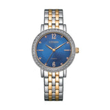 Citizen Two Tone Blue Dial Women's Dress Watch | EL3106-59L | Time Watch Specialists