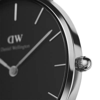 Daniel Wellington Classic Petite Sterling Black Women's Watch - DW00100304 | Time Watch Specialists