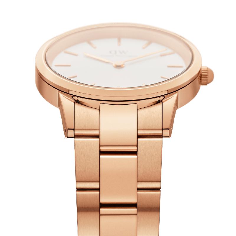 Daniel Wellington Iconic Link Rose Gold Watch 36mm | Time Watch Specialists