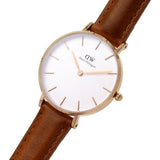 Daniel Wellington Petite Durham Brown Leather Women's Watch- DW00100172 | Time Watch Specialists