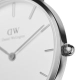 Daniel Wellington Petite Sterling Silver Women's Mesh Dress Watch | DW00100220 | Time Watch Specialists