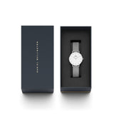 Daniel Wellington Petite Sterling Silver Women's Mesh Dress Watch | DW00100220 | Time Watch Specialists