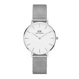 Daniel Wellington Petite Sterling Silver Women's Mesh Dress Watch | DW00100220 | Time Watch Specialists