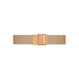 Daniel Wellington Quadro Pressed Mesh Rose Gold White Women's Watch | DW00100431 | Time Watch Specialists