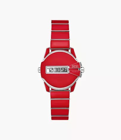 Diesel Baby Chief Digital Red Lacquer and Stainless Steel Unisex Watch | DZ2192 | TIME Watches