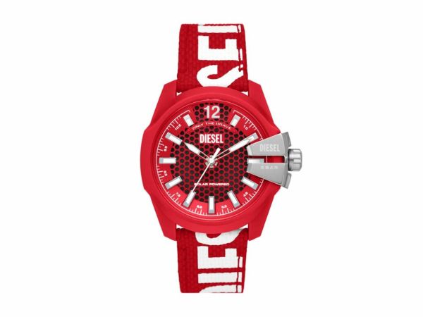 Diesel Baby Chief Three - Hand Solar - Powered Red rPET Men's Watch | DZ4619 | TIME Watches