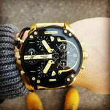 Diesel Black / Gold Mr Daddy 2.0 Men's Chronograph Watch - DZ7333 | Time Watch Specialists