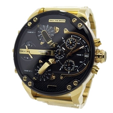 Buy Diesel Black Gold Mr. Daddy 2.0 Men s Chronograph Men s Watch DZ7333 Time Watch Specialists