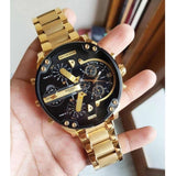 Diesel Black / Gold Mr Daddy 2.0 Men's Chronograph Watch - DZ7333 | Time Watch Specialists