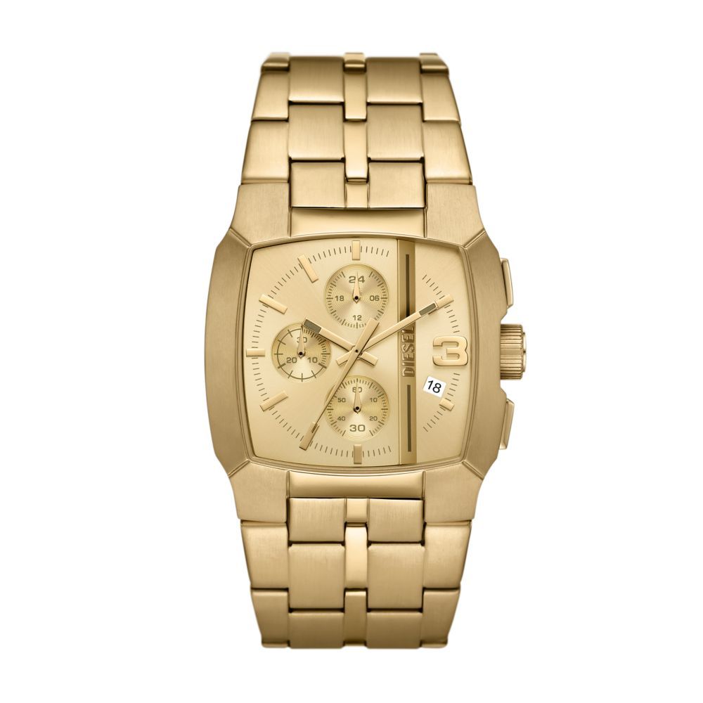 Diesel Cliffhanger Chronograph Gold - Tone Stainless Steel Watch | DZ4639 | TIME Watches