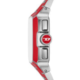Diesel Cliffhanger Chronograph, Red Enamel and Stainless Men's Steel Watch | DZ4637 | Time Watch Specialists