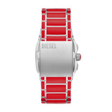 Diesel Cliffhanger Chronograph, Red Enamel and Stainless Men's Steel Watch | DZ4637 | Time Watch Specialists