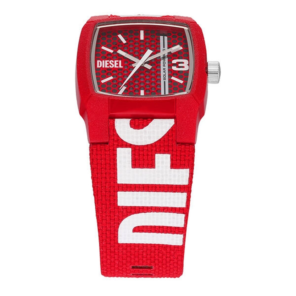 Buy Diesel | Men\'s Cliffhanger Time Watch rPET Three-Hand Red Specialists | Solar-Powered DZ2168 Watch