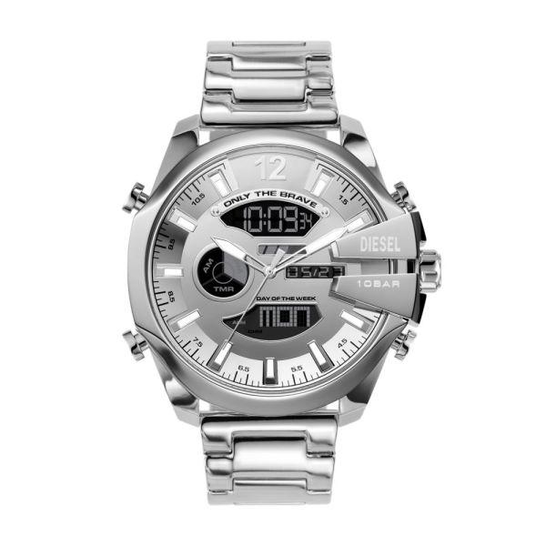 Diesel Mega Chief Ana - Digi Stainless Steel Men's Watch | DZ4648 | TIME Watches