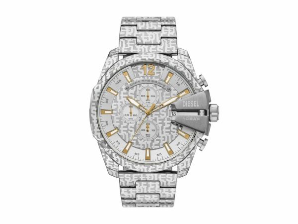 Diesel Mega Chief Chronograph Stainless Steel Men's Watch | DZ4636 | TIME Watches