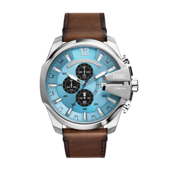 Diesel Mega Chief Chronograph Stainless Steel Men's Watch | DZ4657 | TIME Watches