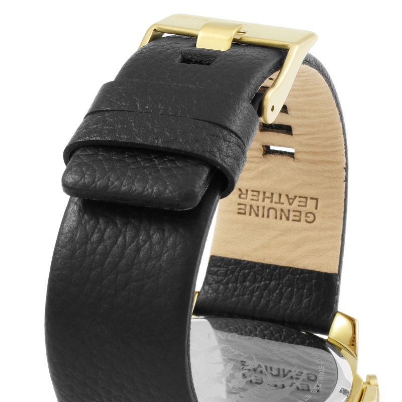Diesel Mega Chief Gold Round Leather Men's Watch | DZ4344 | TIME Watches