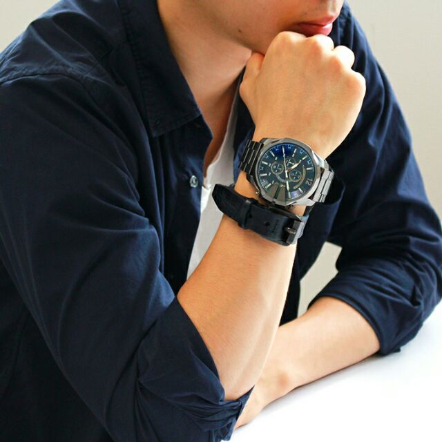 Diesel Mega Chief Gunmetal Round Men's Watch - DZ4329 | Time Watch Specialists