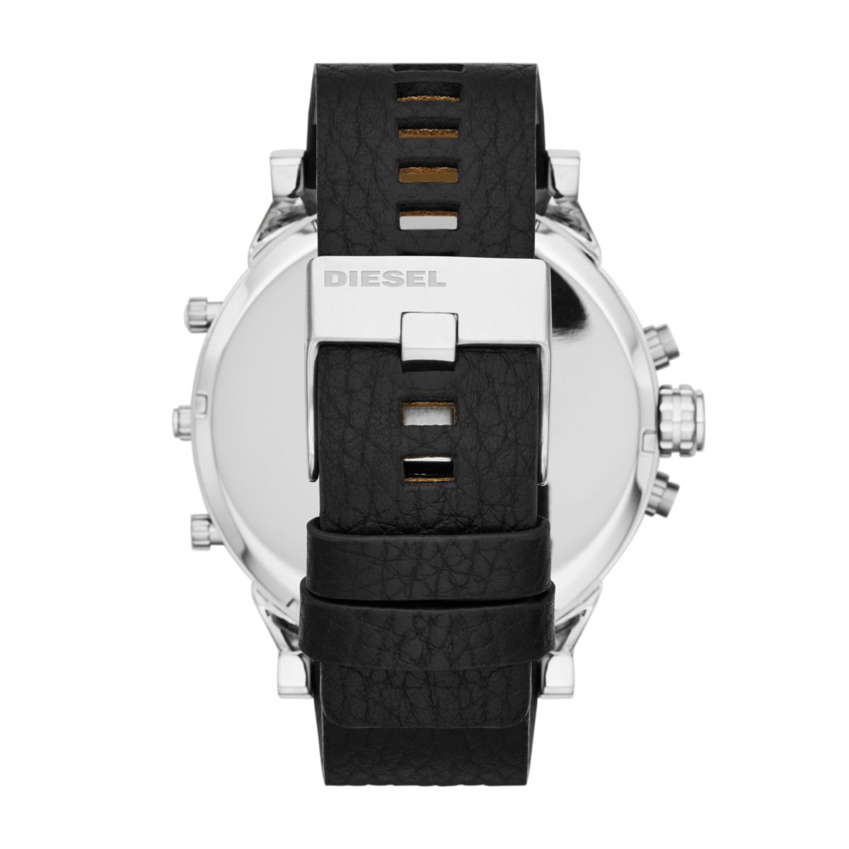 Diesel Men's Mr. Daddy 2.0 Silver Round Leather Watch - DZ7313 | Time Watch Specialists
