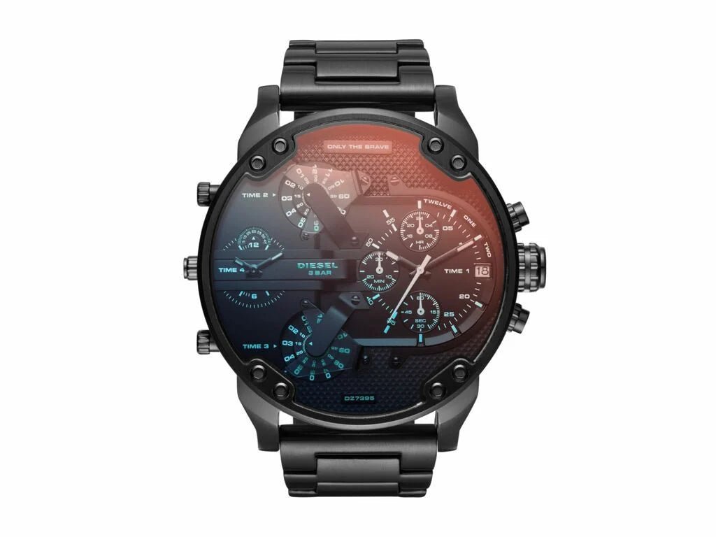 Diesel Mr. Daddy 2.0 Chronograph Black Stainless Steel Men's Watch | DZ7395 | Time Watch Specialists