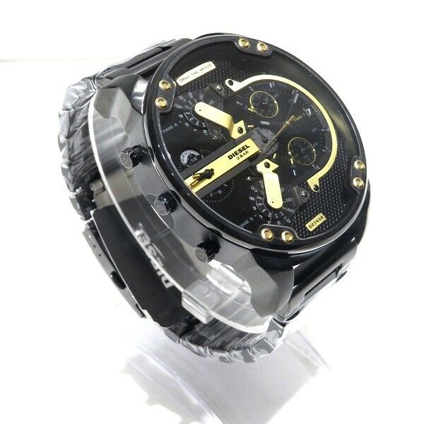 Diesel Mr. Daddy 2.0 Chronograph Black Stainless Steel Men's Watch | DZ7435 | TIME Watches