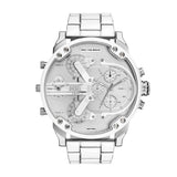 Diesel Mr. Daddy 2.0 Chronograph White and Stainless Steel Men's Watch | DZ7481 | Time Watch Specialists