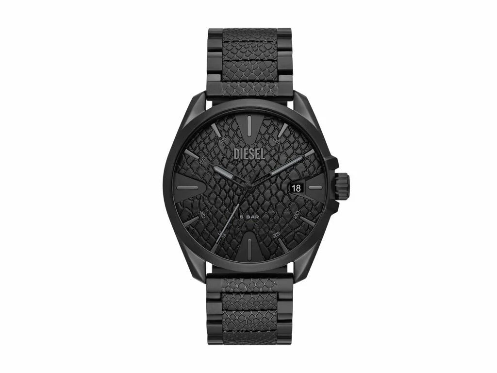 Diesel MS9 Three - Hand Date, Black Stainless Steel Men's Watch | DZ2161 | TIME Watches